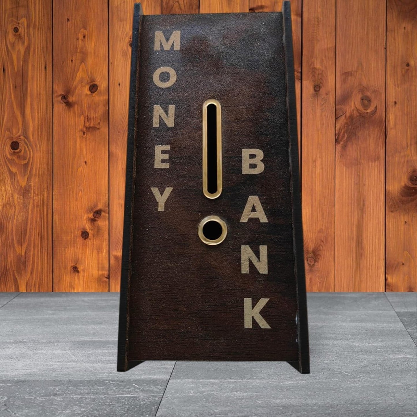 Wooden Piggy Bank for Kids & Adults