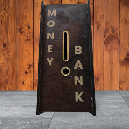 Wooden Piggy Bank for Kids & Adults